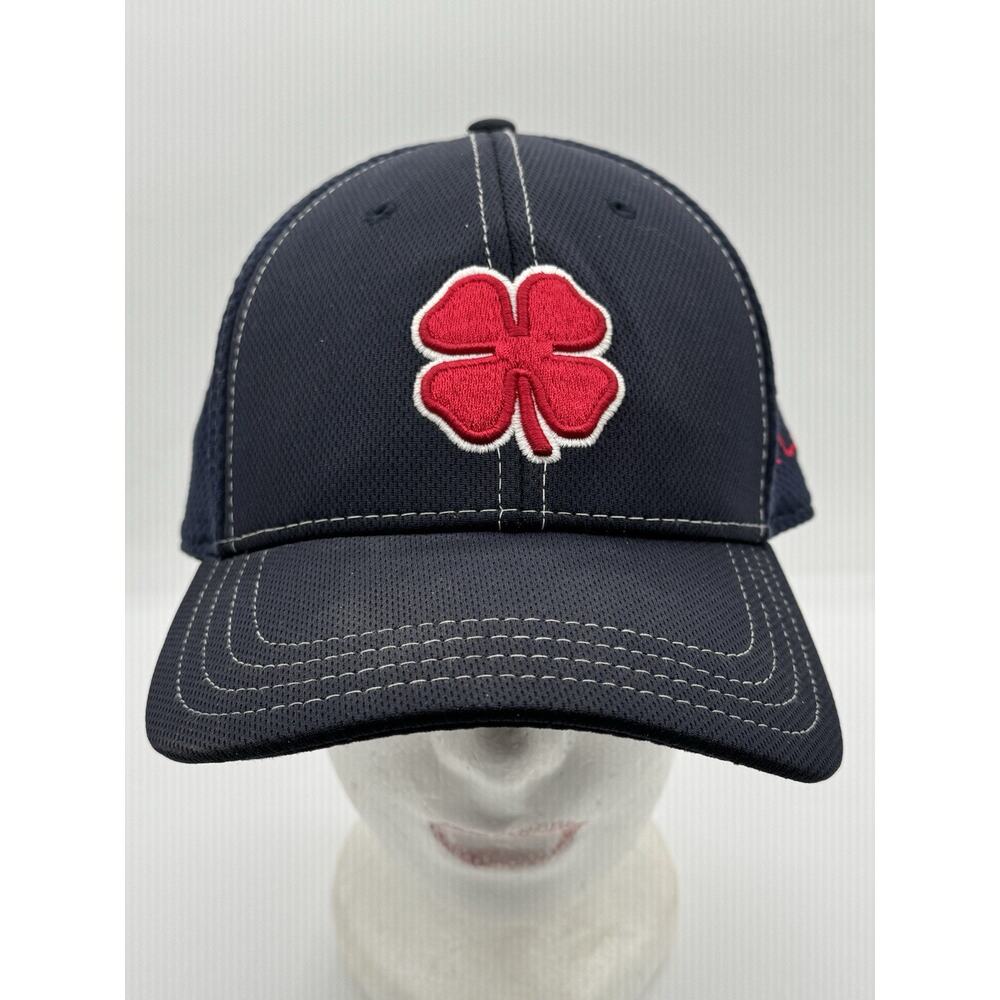 Black Clover Navy And Red Live Lucky Stretch Fit Hat S/M Golf Cap Small Medium